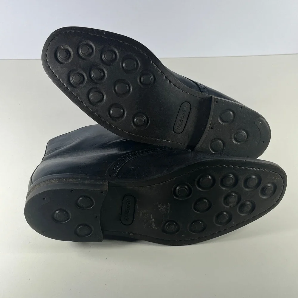 Cole Haan‎ Chukka Boots Mens Size 8M Black Leather Ankle Lace Up Casual 4595